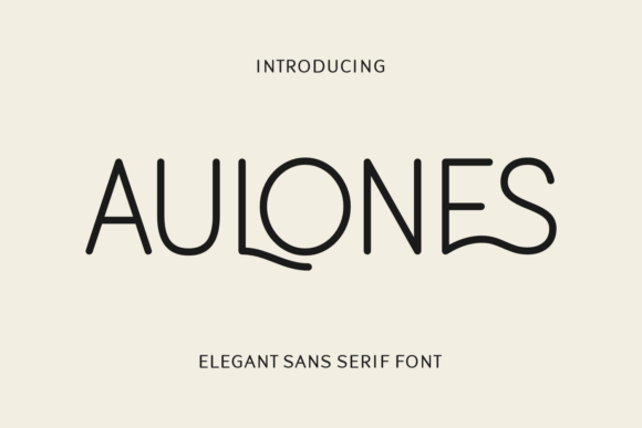 Aulones: A Modern Sans Serif Font for Digital Design