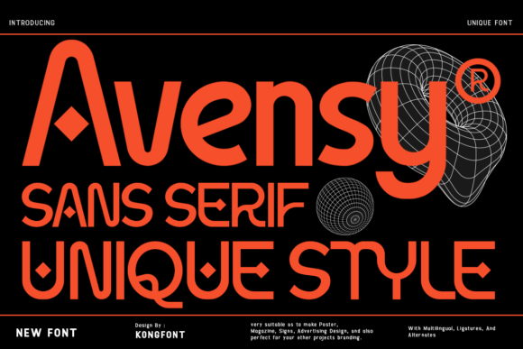 Avensy: A Clean, Modern Sans Serif Font for Small Business Branding