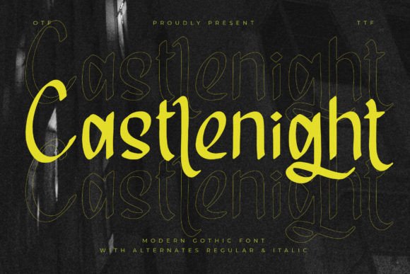 Castlenight: A Modern Blackletter Typeface for Digital Branding