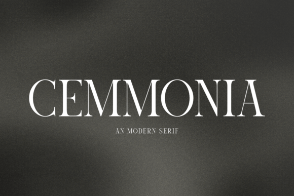 Cemmonia: A Refined Serif Font for Handmade Labels & Printables