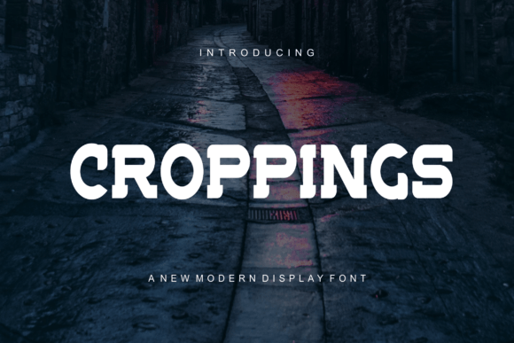 Croppings: A Bold, Modern Serif for Headlines & Logos