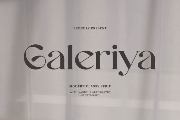 Galeriya: A Modern Serif Font That Elevates Campaign Visuals