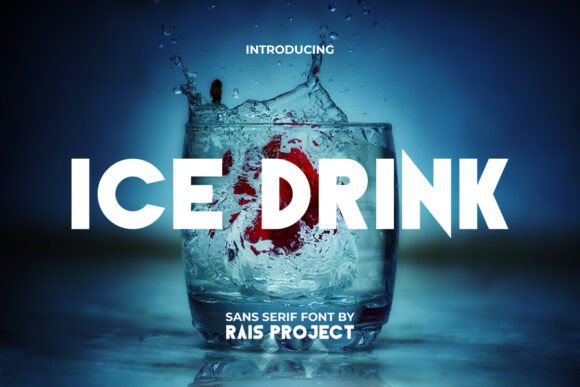 Ice Drink: A Bold, Modern Sans Serif Font for Your Brand