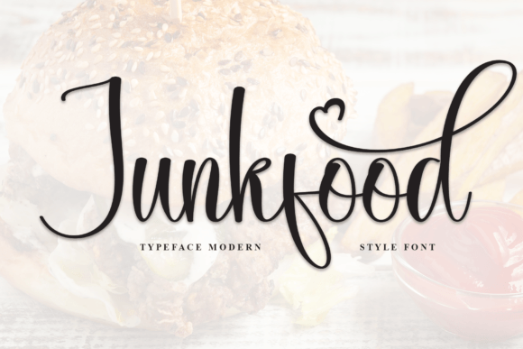 Junkfood Font: A Modern Handwritten Typeface for Stylish Brand Moments