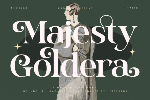 Majesty Goldera: A Luxury Serif Font That Elevates Handmade Goods