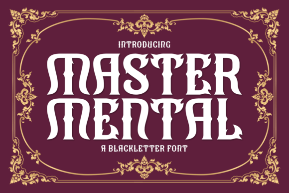 Master Mental: A Curved Blackletter Font for Editorial Soul