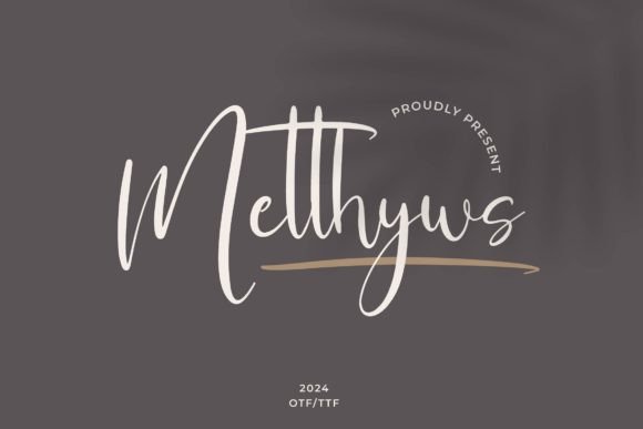 Metthyws: A Refined Script Font for Elegant Branding