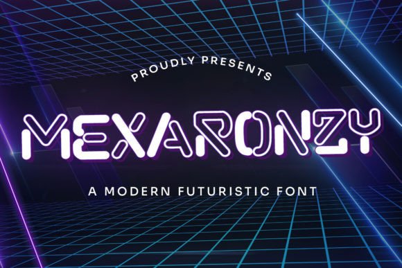 Mexaronzy: A Futuristic Display Font for Modern Web Design