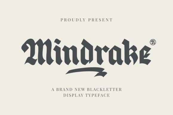Mindrake: A Blackletter Font That Makes Your Brand Feel Intentional