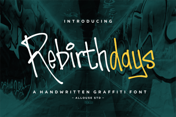 Rebirthdays: A Modern Handwritten Font for Editorial Design