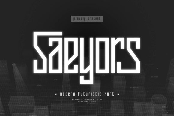 Saeyors: A Futuristic Sans Serif That Cuts Through the Feed