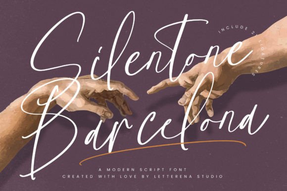 Silentone Barcelona: A Modern Script Font for Digital Branding