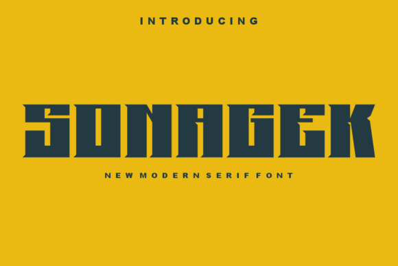 Sonagek: A Modern Serif Font That Elevates Digital Branding