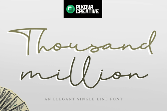 Thousand Million: A Signature Script Font for Small Business Branding