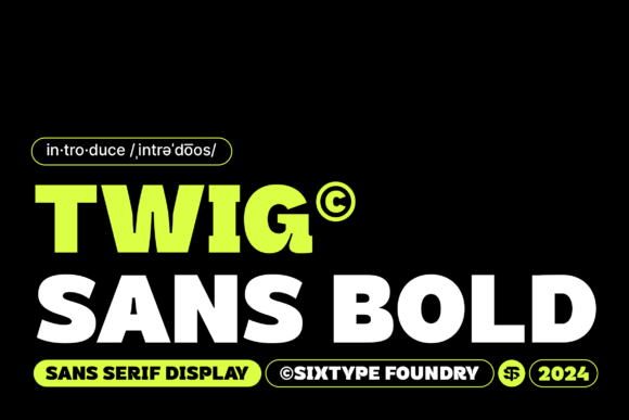 Twig Sans Bold: A Clean, Confident Sans Serif for Makers