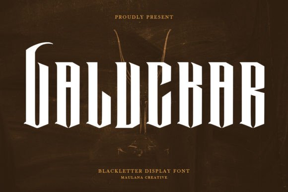 Valuckar Blackletter Font for a Polished, Memorable Brand