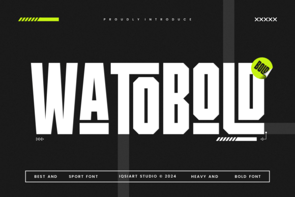 Watobold: A Bold, Confident Font for Small Business Branding